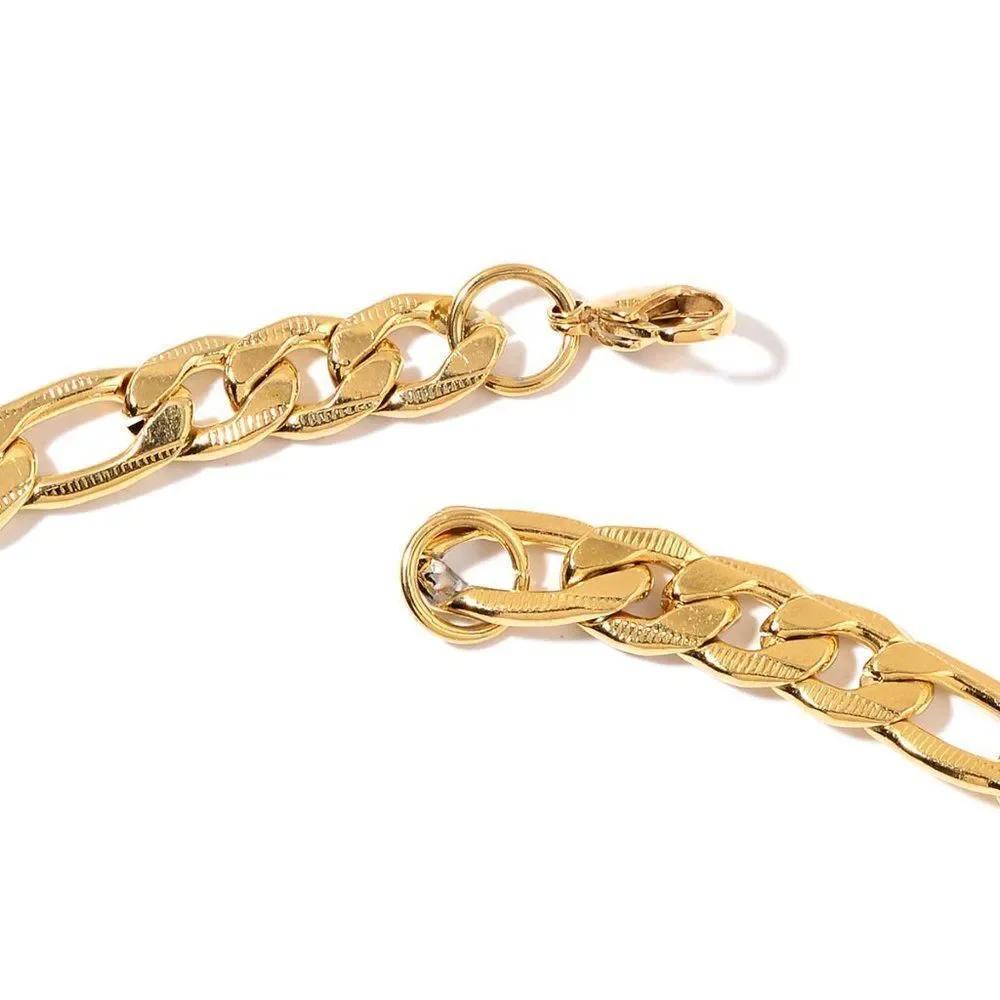 ION Plated YG Curb Necklace
